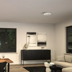 Paulmann Loftlamper > LED-loftlampe Volea, hvid/sølv Ø 32 cm IP44 dæmpbar
