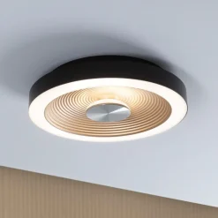 Paulmann Loftlamper > LED-loftlampe Volea sort/guld Ø 32 cm IP44 dæmpbar