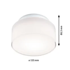 Paulmann Loftlamper > LED-loftslampe Maro, hvid, Ø 16 cm, IP44
