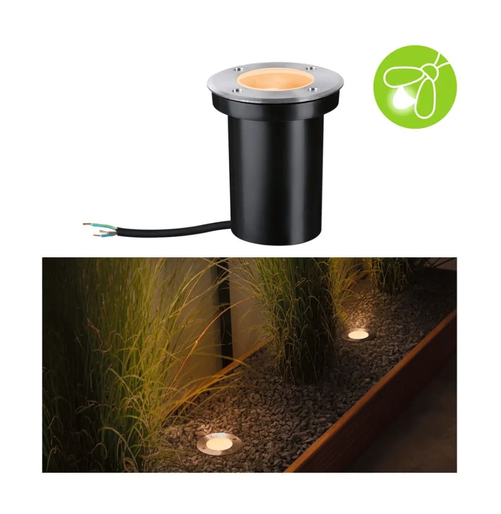 Paulmann Nedgravet Udebelysning > LED nedgravningslampe 94732, Ø 11 cm, stål