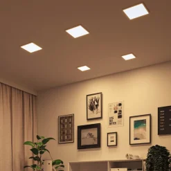 Paulmann Loftlamper|Indbygningsspots > LED-panel Areo dimtowarm kantet hvid 23cm
