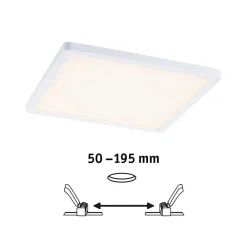 Paulmann Loftlamper|Indbygningsspots > LED-panel Areo dimtowarm kantet hvid 23cm