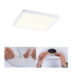 Paulmann Loftlamper|Indbygningsspots > LED-panel Areo 3.000 K kantet 17,5cm hvid