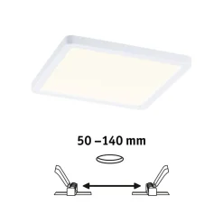 Paulmann Loftlamper|Indbygningsspots > LED-panel Areo 3.000 K kantet 17,5cm hvid