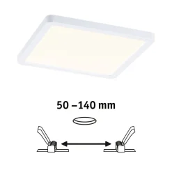 Paulmann Loftlamper|Indbygningsspots > LED-panel Areo 3.000 K kantet 17,5cm hvid