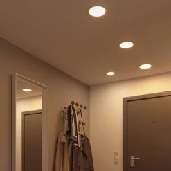 Paulmann Loftlamper|Indbygningsspots > LED-panel Areo 3.000 K rund krom 17,5cm