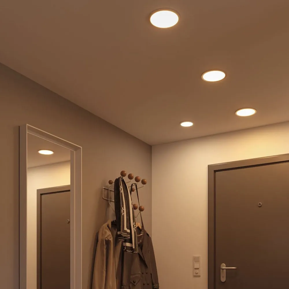 Paulmann Loftlamper|Indbygningsspots > LED-panel Areo 3.000 K rund krom 17,5cm