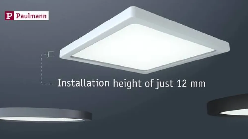 Paulmann Loftlamper|Indbygningsspots > LED-panel Areo 3.000 K rund krom 17,5cm
