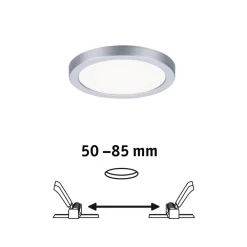 Paulmann Loftlamper|Indbygningsspots > LED-panel Areo 4.000 K rund krom 11,8cm