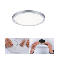 Paulmann Loftlamper|Indbygningsspots > LED-panel Areo 4.000 K rund krom 17,5cm