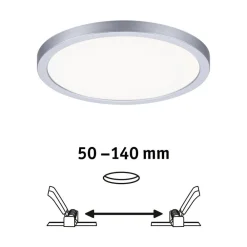 Paulmann Loftlamper|Indbygningsspots > LED-panel Areo 4.000 K rund krom 17,5cm