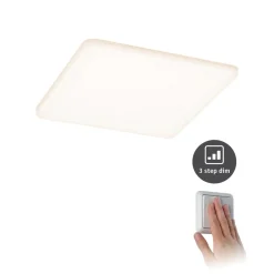 Paulmann Arbejdsrum/Kontor|Indbygningsspots > LED-panel Veluna 830 kantet 3stepdim 19cm