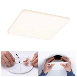 Paulmann Loftlamper|Indbygningsspots > LED-panel Veluna 3.000K kantet, 18,5cm