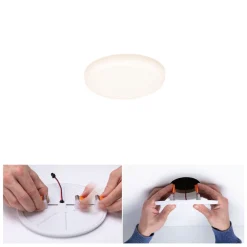 Paulmann Indbygningsspots|Loftlamper > LED-panel Veluna 3.000K rund ca. 7,5cm