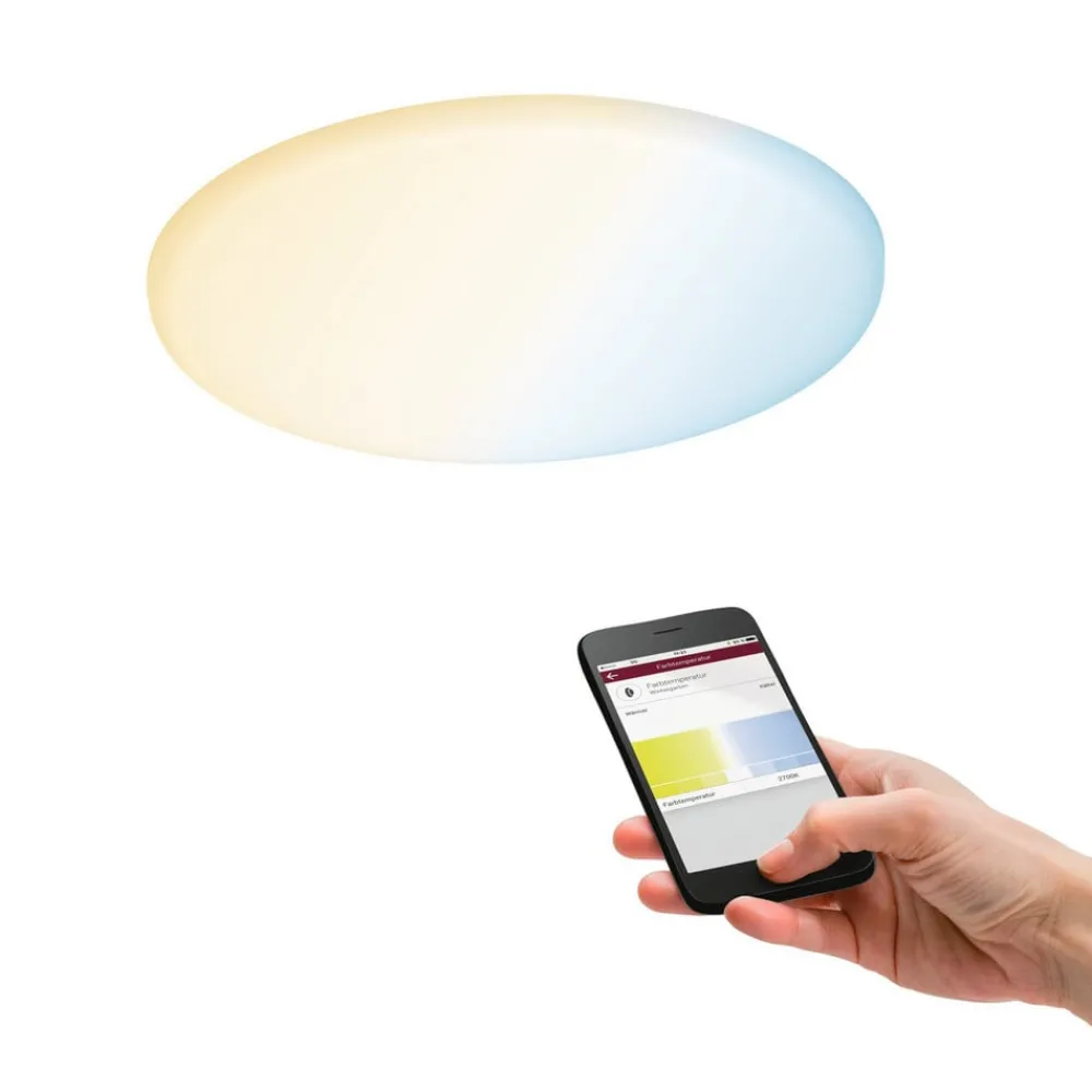 Paulmann Arbejdsrum/Kontor|Loftlamper > LED-panel Veluna rund CCT ZigBee 18,5cm