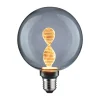Filament Pære ^ Paulmann LED-pære E27 3,5W Helix 1800K G125 smoke