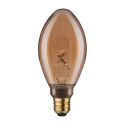 Filament Pære|Led Pærer ^ Paulmann LED-pære E27 3,5 W Helix 1.800K guld