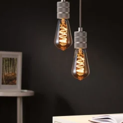 Dæmpbar Led-Pære|Filament Pære ^ Paulmann LED-pære E27 5W ST64 1.800K guld dæmpbar