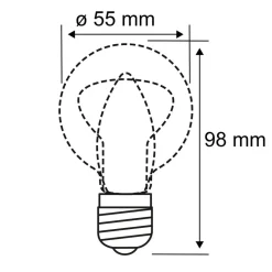 Paulmann Filament Pære > LED-pære Filamentpære E27 4W 2.200 K