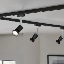 Dæmpbar Led-Pære|Led Pærer ^ Paulmann LED-reflektor 4.000 K sort GU10 8 W, dæmpbar 36°