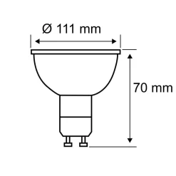 Paulmann Led Pærer > LED-reflektorpære GU10 QPAR 111 4W klar 2.700 K 350 lm