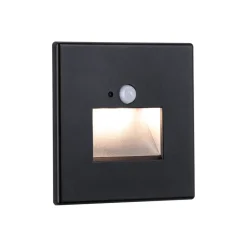 Paulmann Væglamper|Spotlights > LED-sensor-vægindbygningslampe Edge Quadro sort 8 cm