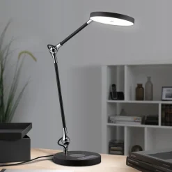 Paulmann Arbejdsrum/Kontor > LED-skrivebordslampe Numis, sort, dæmpbar, CCT