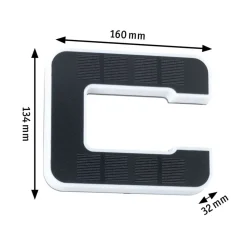 Postkasser ^ Paulmann LED solcellebogstav c