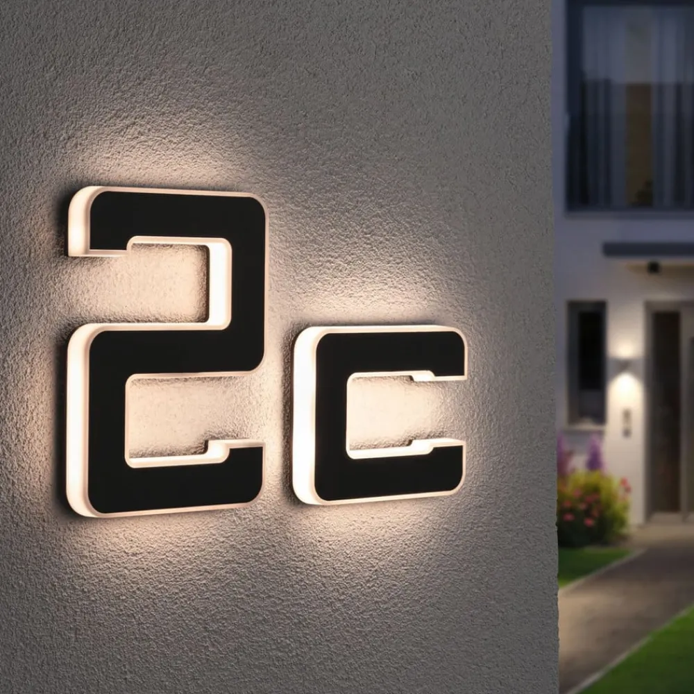 Postkasser ^ Paulmann LED solcellebogstav c