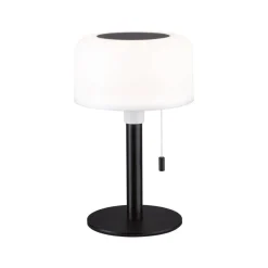 Solcellelamper ^ Paulmann LED-solcellelampe Bartja, sort, IP44 dæmpbar
