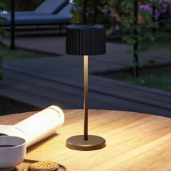 Dekorationsbelysning|Solcellelamper ^ Paulmann LED-solcellelampe Else, sort, IP44 dæmpbar