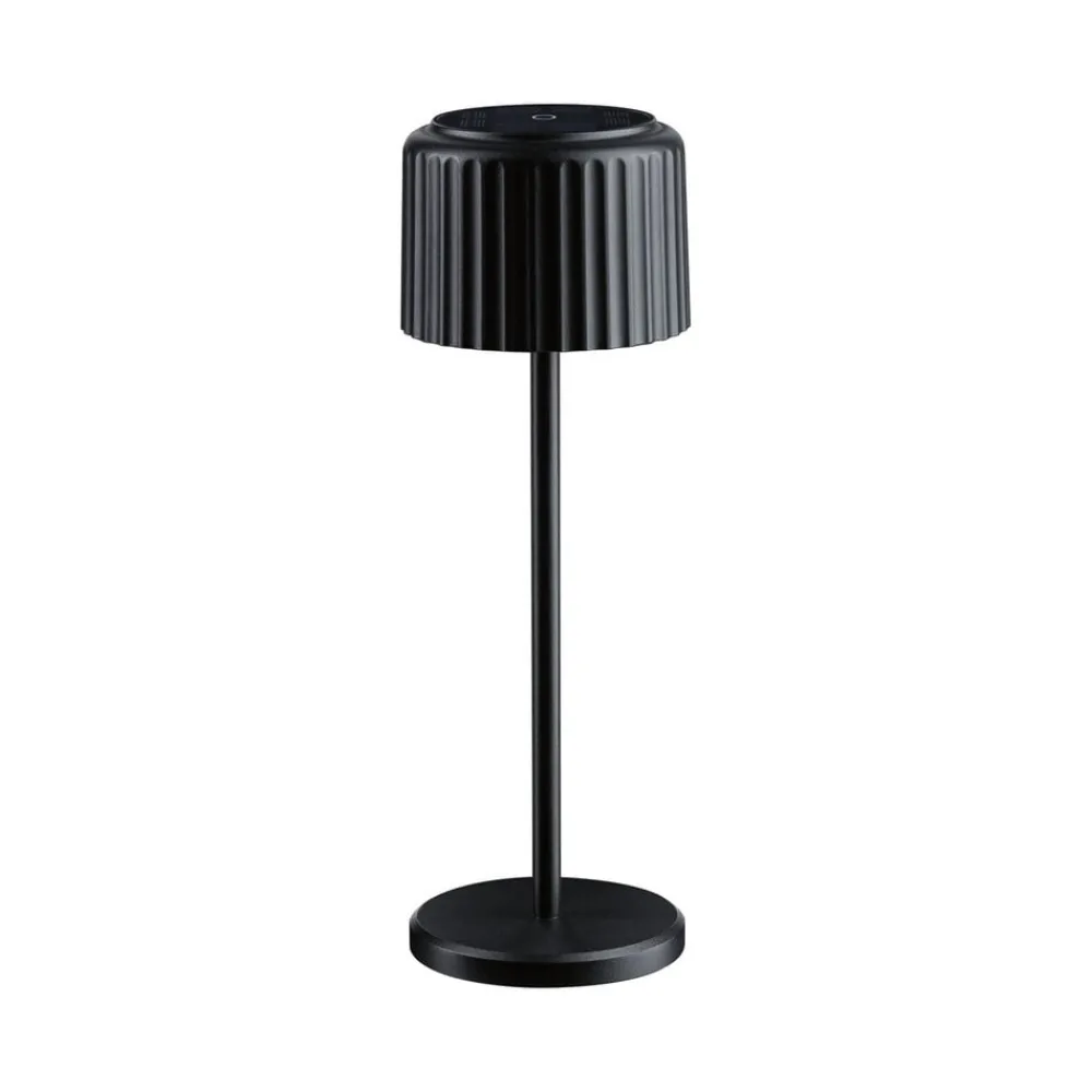 Dekorationsbelysning|Solcellelamper ^ Paulmann LED-solcellelampe Else, sort, IP44 dæmpbar