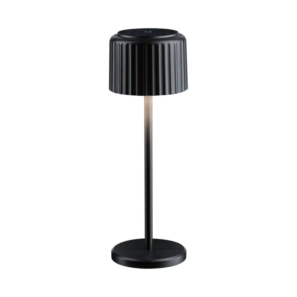 Dekorationsbelysning|Solcellelamper ^ Paulmann LED-solcellelampe Else, sort, IP44 dæmpbar