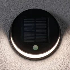 Solcelle Lampe Med Sensor|Væglampe Med Sensor ^ Paulmann LED-solcellevæglampe Helena med sensor