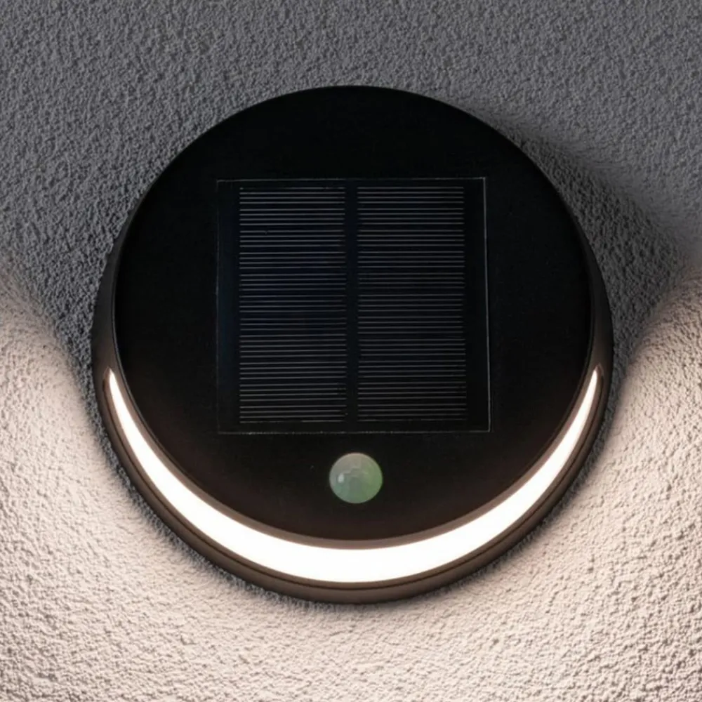 Solcelle Lampe Med Sensor|Væglampe Med Sensor ^ Paulmann LED-solcellevæglampe Helena med sensor