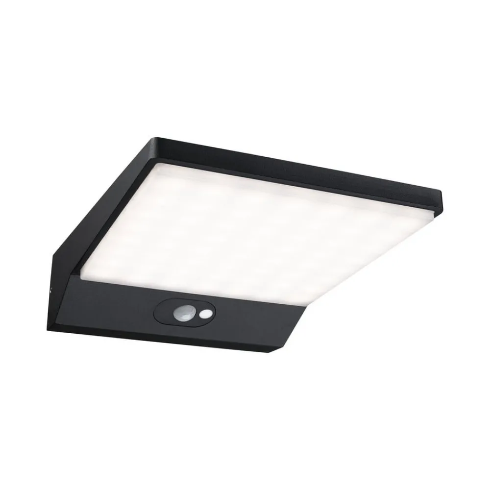 Solcelle Lampe Med Sensor|Væglampe Med Sensor ^ Paulmann LED solcelle-væglampe Ronas, sensor, dybde 25