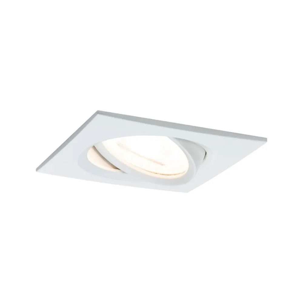 Paulmann Loftlamper|Indbygningsspots > LED-spot Nova Coin kantet, dæmpbar, hvid