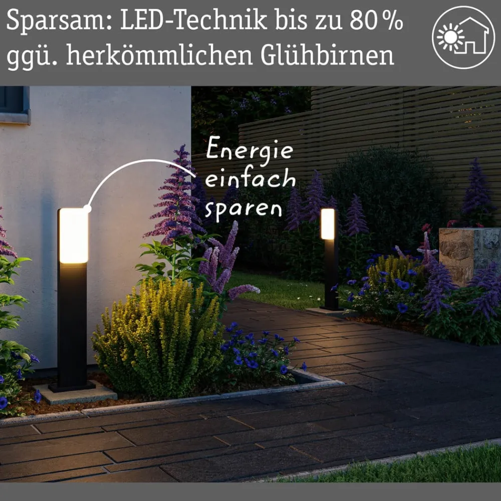 Paulmann Gadebelysning > LED-stibelysning Bonnie, aluminium, antracit