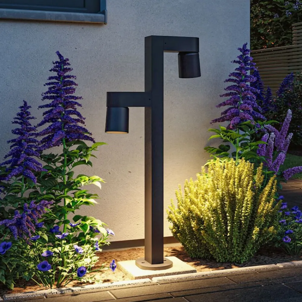 Paulmann Gadebelysning > LED-stibelysning Kimu 2, antracit, 2-lys, 2.200 K