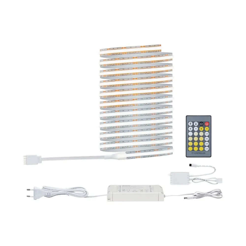 Paulmann Led Strips > LED-strip MaxLED 500 basissæt, 3 m, sølv, CCT