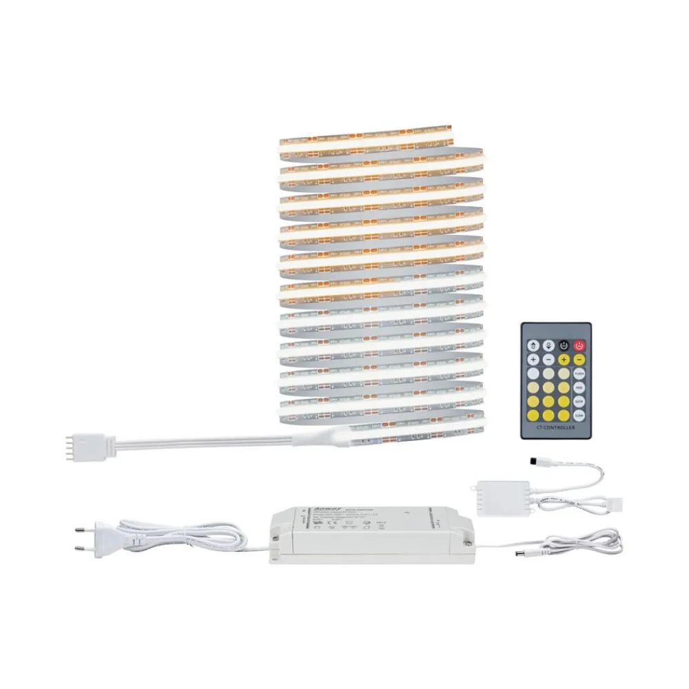 Paulmann Led Strips > LED-strip MaxLED 1000 basissæt, 3 m, sølv, CCT