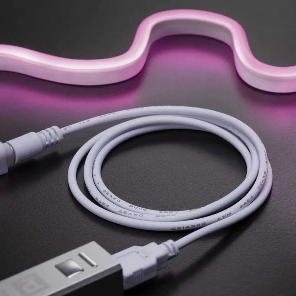 Paulmann Dekorationsbelysning|Led Strips > LED-strip Neon Colorflex USB 1 m pink