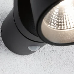 Paulmann Væglampe Med Sensor > LED udendørs væglampe Cuff, sensor, antracit