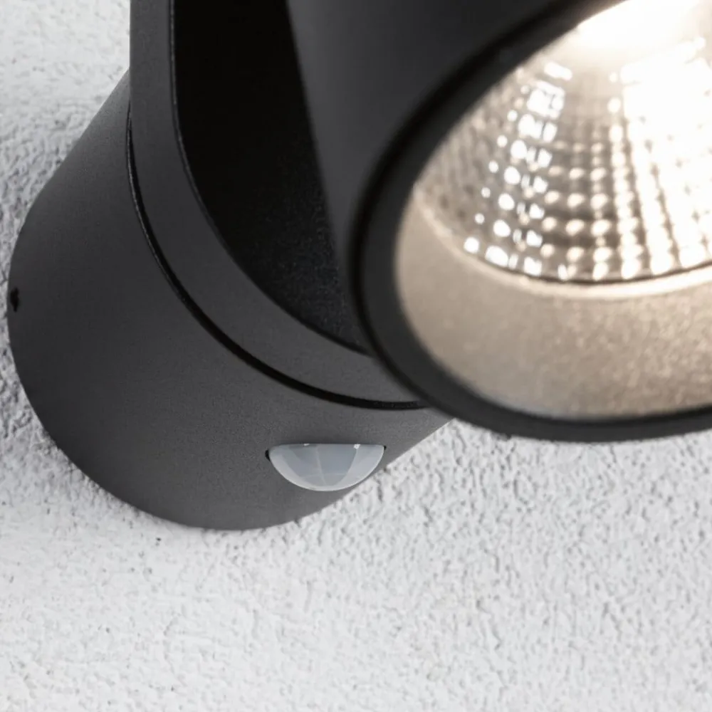 Paulmann Væglampe Med Sensor > LED udendørs væglampe Cuff, sensor, antracit