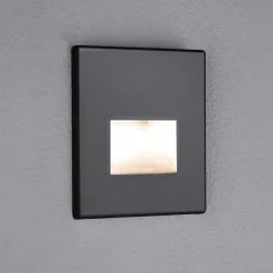Paulmann Væglamper|Indbygningsspots > LED-vægindbygningslampe EDGE, sort