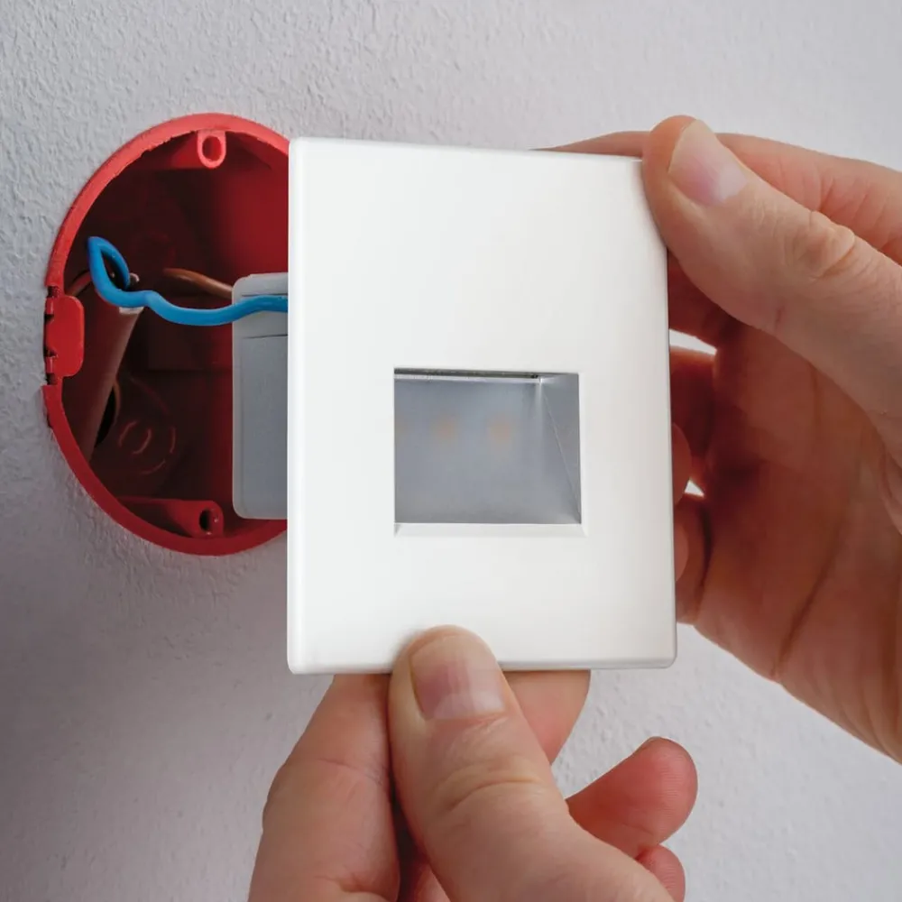 Paulmann Pendellamper|Gang > LED-vægindbygningslampe EDGE, hvid