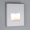 Paulmann Loftlamper|Indbygningsspots > LED-vægindbygningslampe EDGE, krom mat