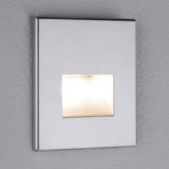Paulmann Loftlamper|Indbygningsspots > LED-vægindbygningslampe EDGE, krom mat