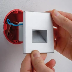 Paulmann Loftlamper|Indbygningsspots > LED-vægindbygningslampe EDGE, krom mat
