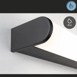 Væg- Og Spejllamper ^ Paulmann LED-væglampe Arneb, sort, 59 cm 3.000 K IP44
